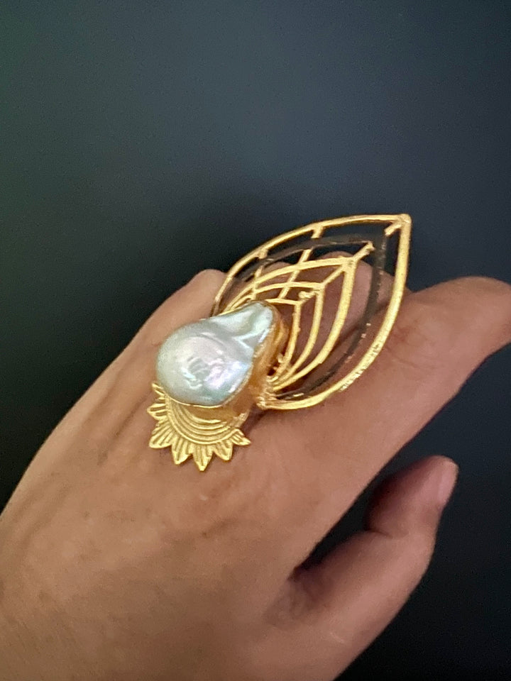 Bold Baroque Egyptian Ring
