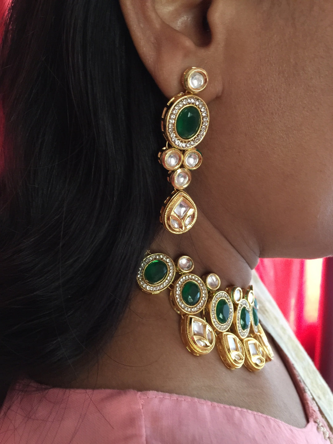 Exquisite Kundan Choker Set - Your Radiant Elegance for Weddings and Festivities