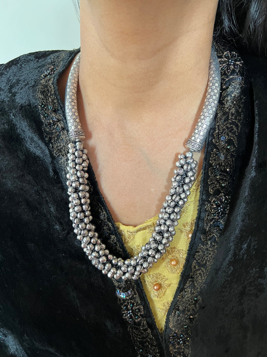 Antique Ghungroo Hasli Necklace