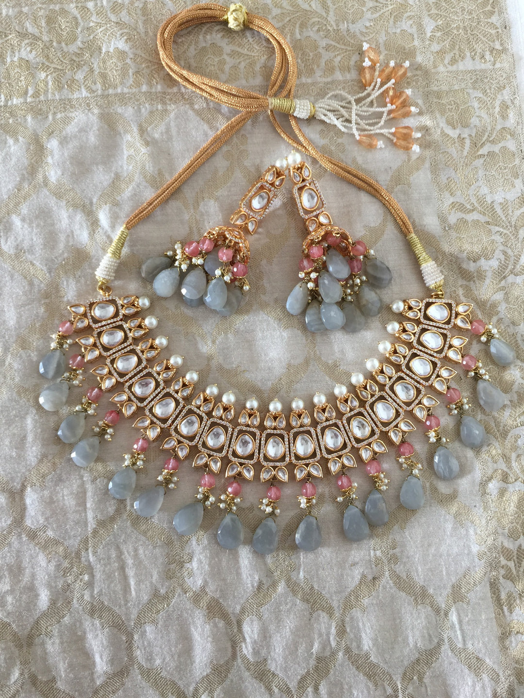 SHIVKA One of a Kind Designer Choker Necklace with Earrings