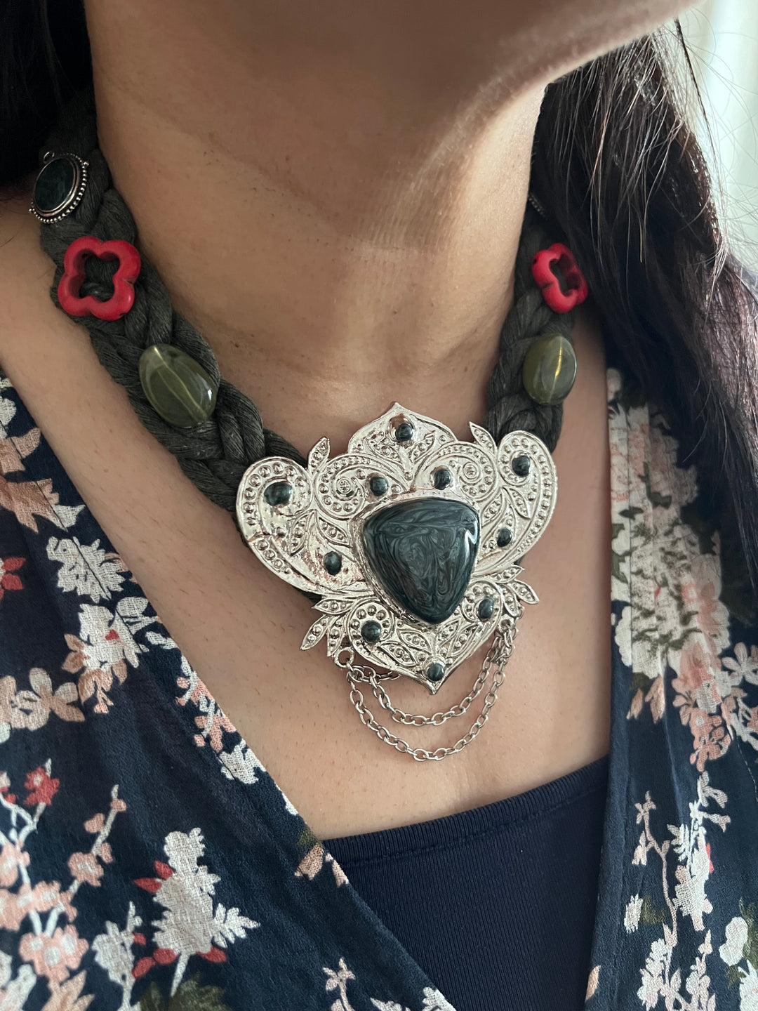 Fusion Necklace with Earrings