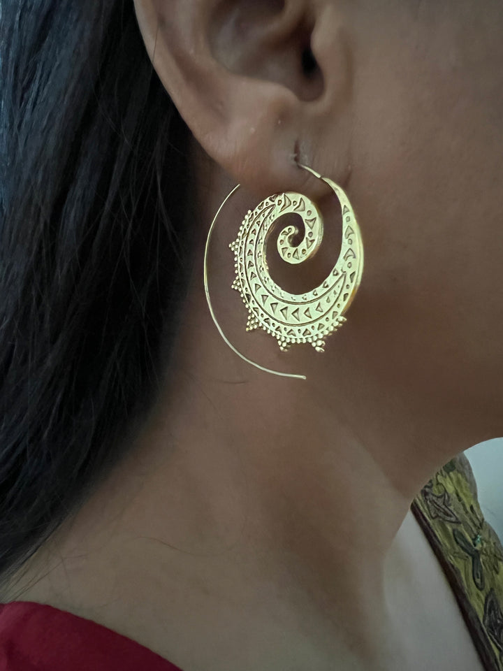 Egyptian Hoop Earrings