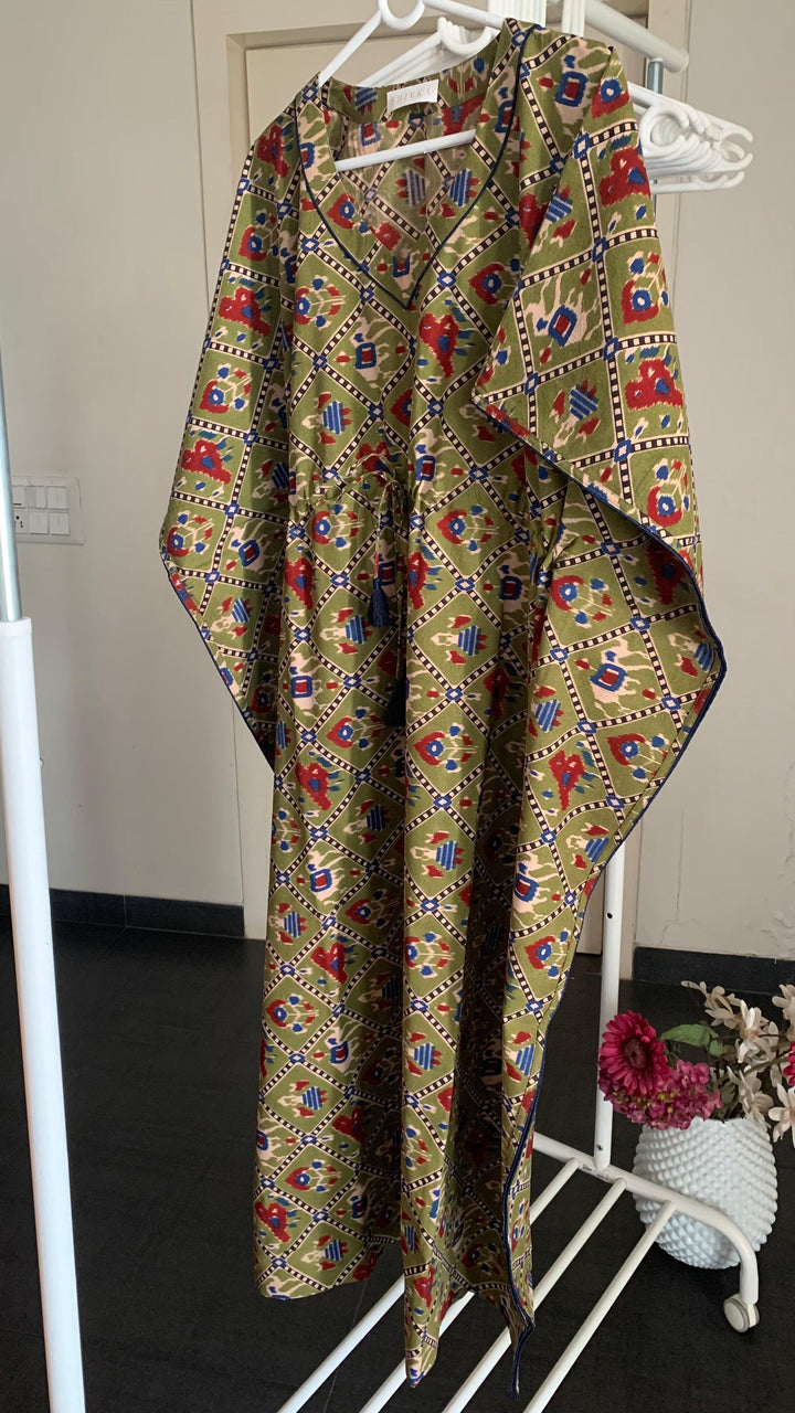 Printed Cotton Kaftan - SHIVKA