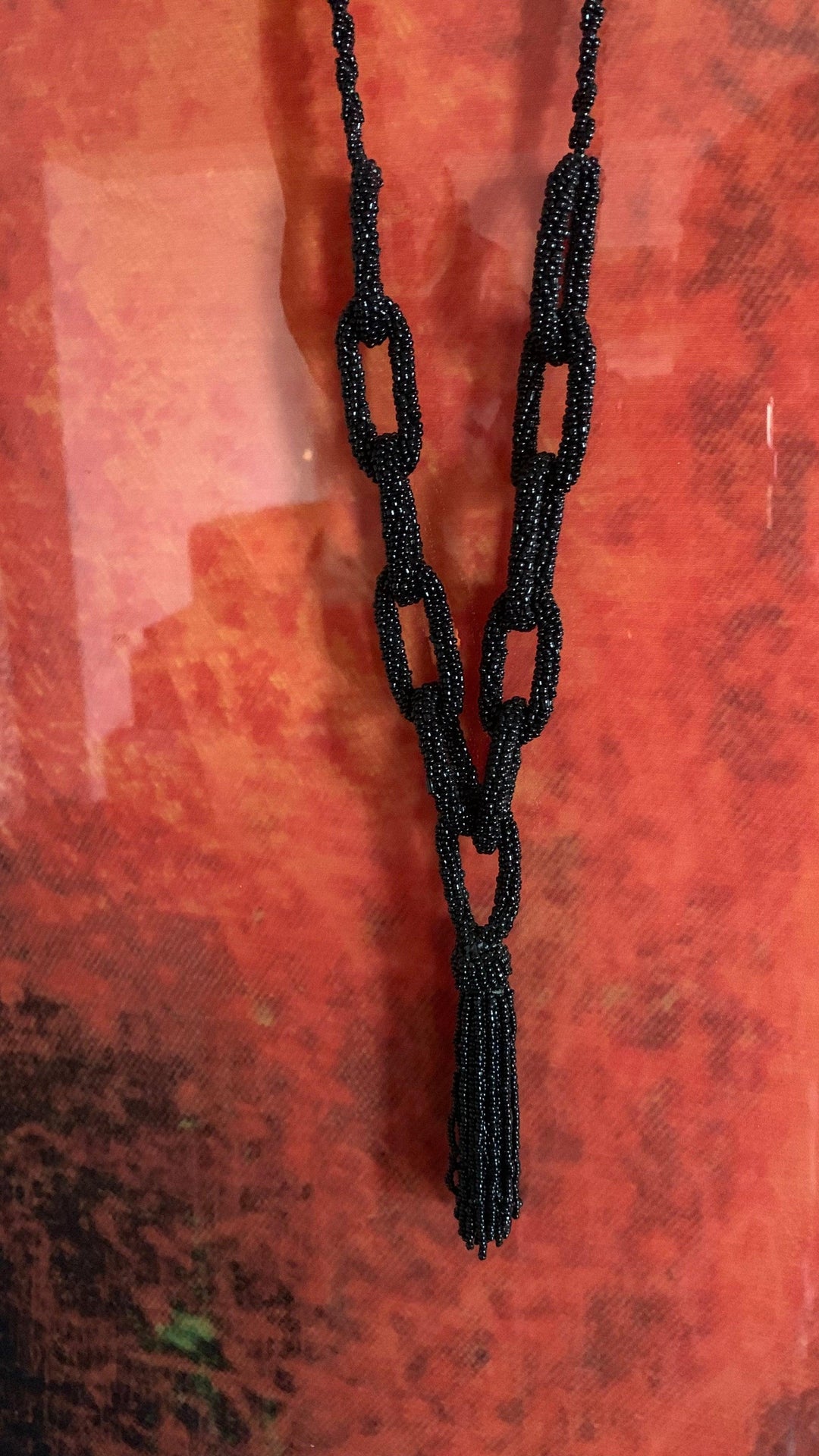 Statement Double Layered Beaded Necklace - SHIVKA