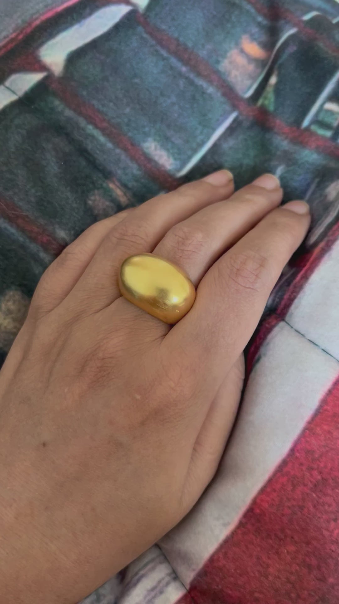 Gold Plated Brass Ring