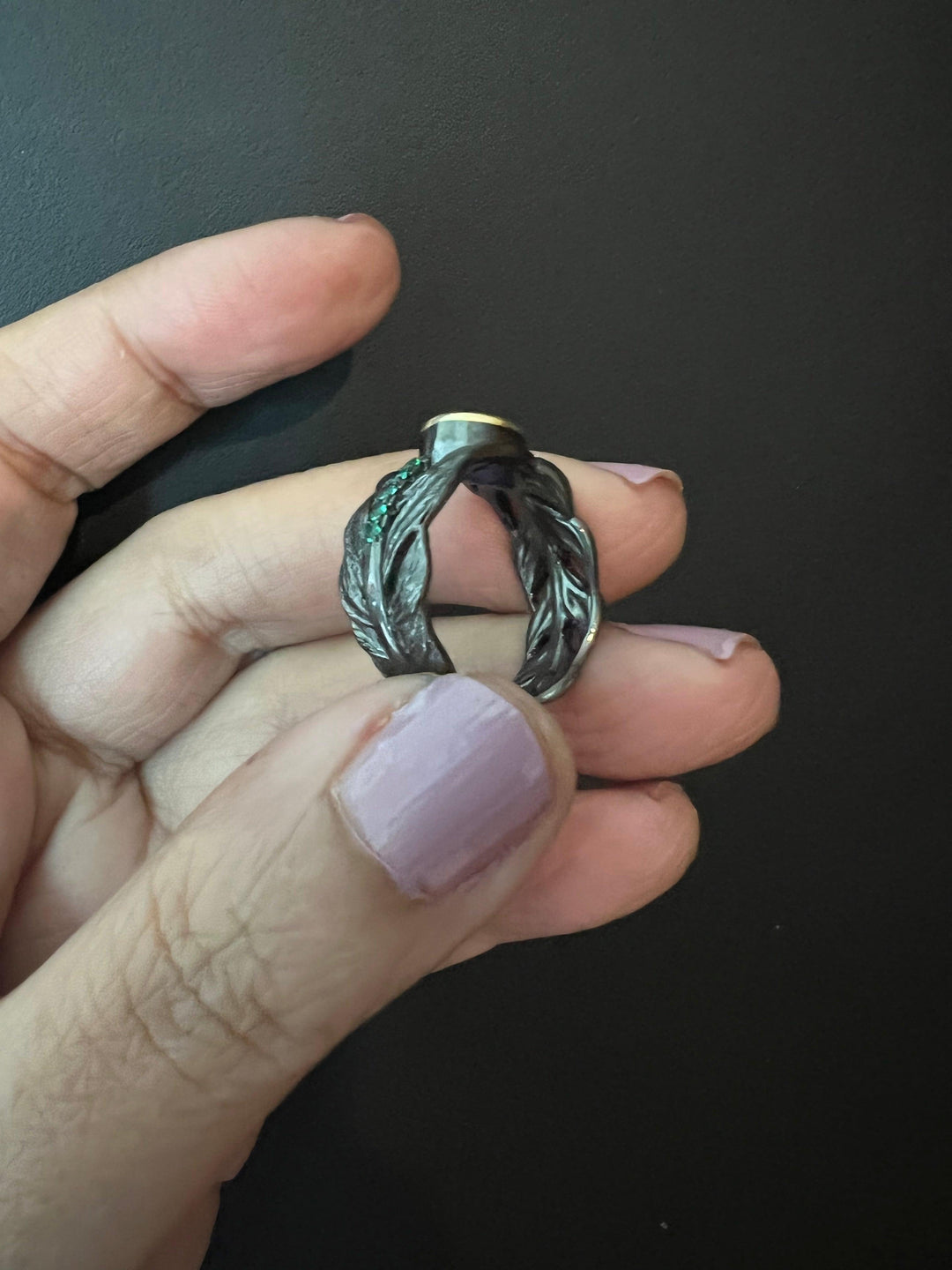 Vintage Pure 925 Silver Amethyst  Ring - SHIVKA