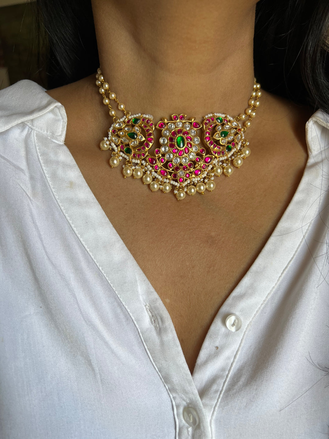 Signature Kempu Choker Necklace