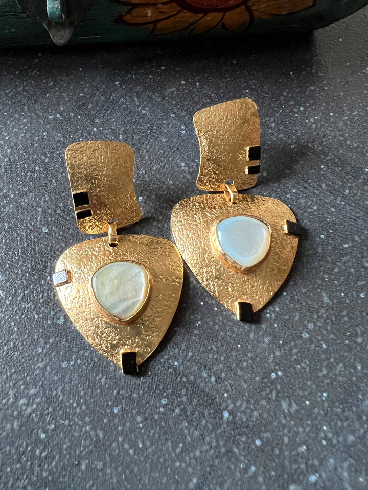 Vintage Mother of Pearl Earrings