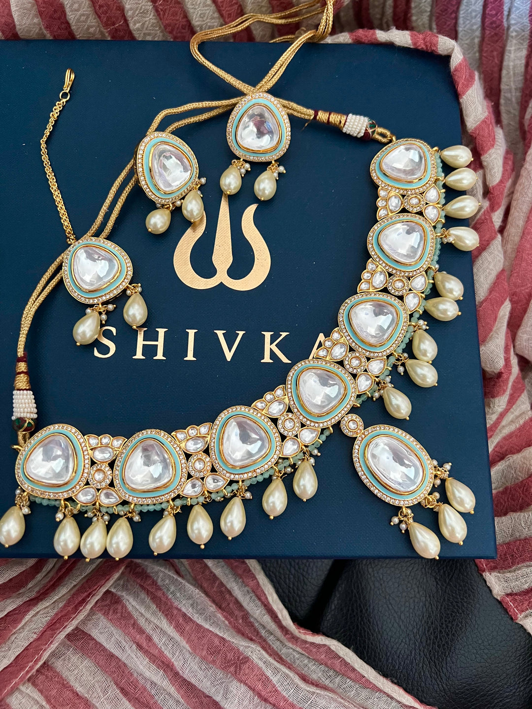 Bridal Kundan Choker with Earrings and Maangtikka