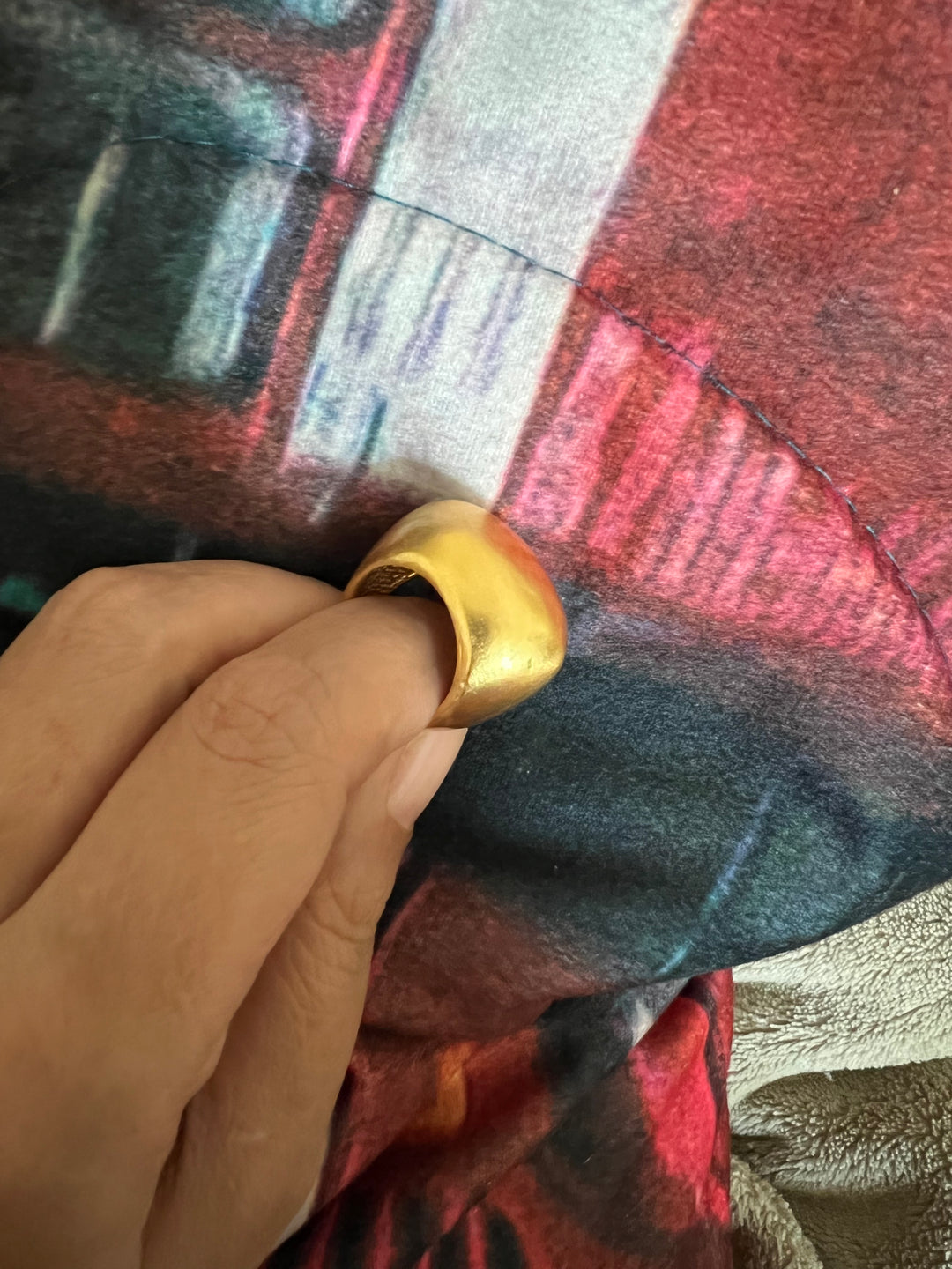 Gold Plated Brass Ring