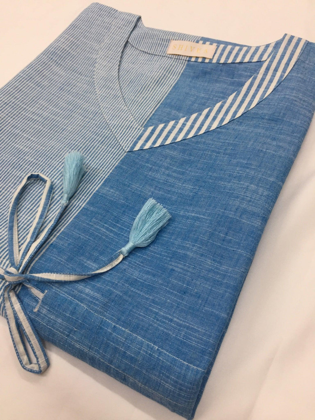 Indian Print Cotton Kaftan - SHIVKA