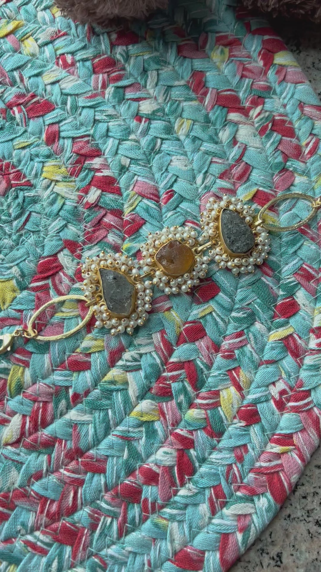 Natural Gemstones Bracelet