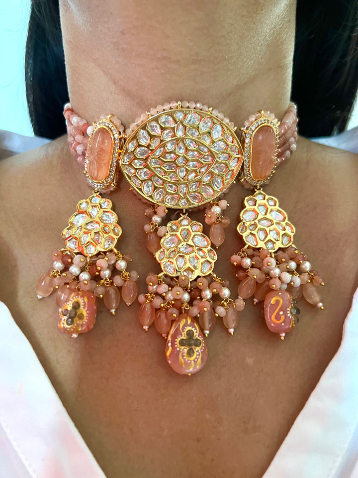 High Quality Kundan Choker with Statement Earrings