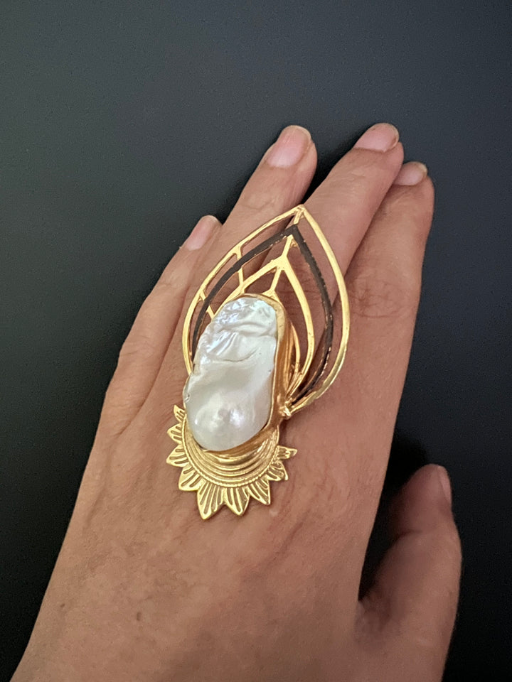 Bold Baroque Egyptian Ring