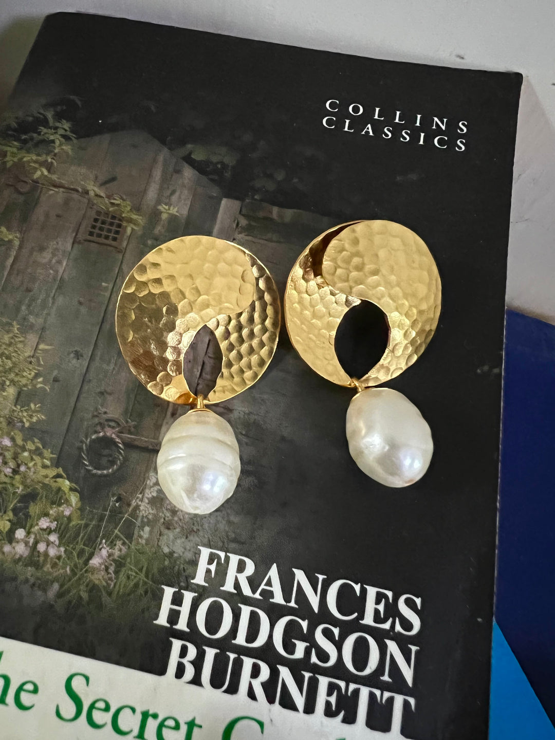 Classy Pearl Drop Gold Tone Earrings