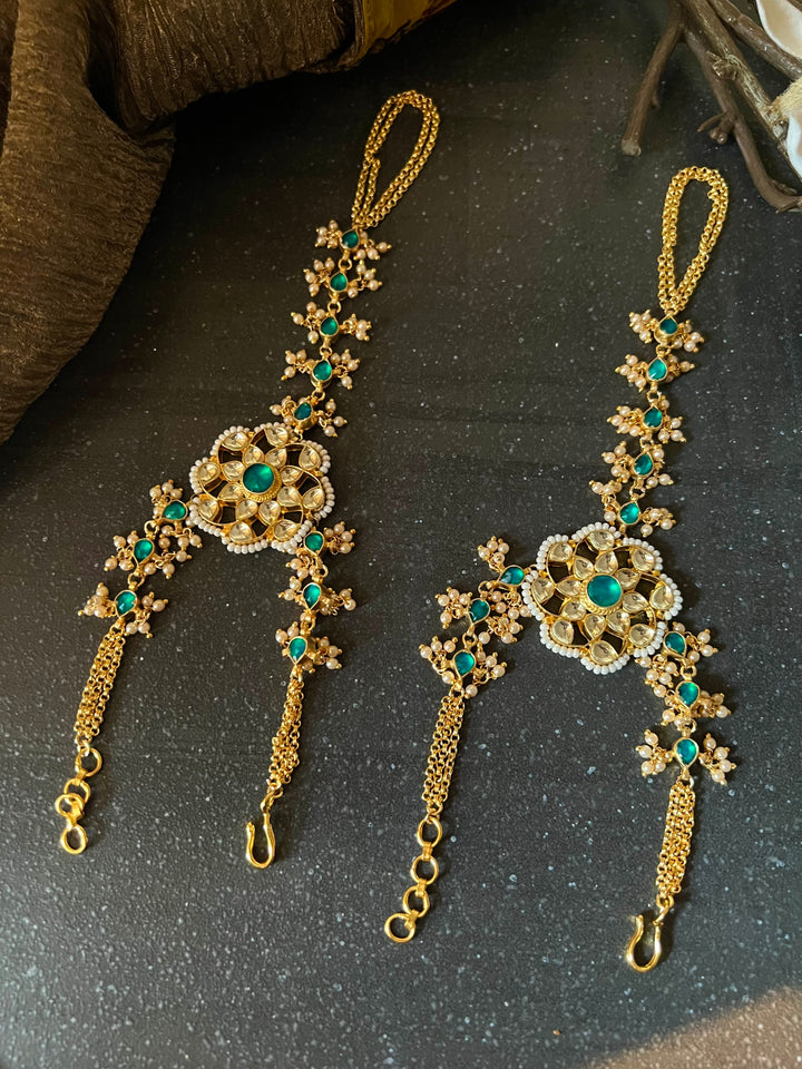 Beautiful Bridal Kundan Hathphool