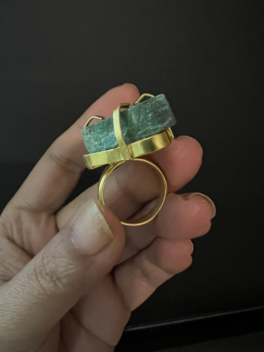 Statement Natural Gemstone Ring