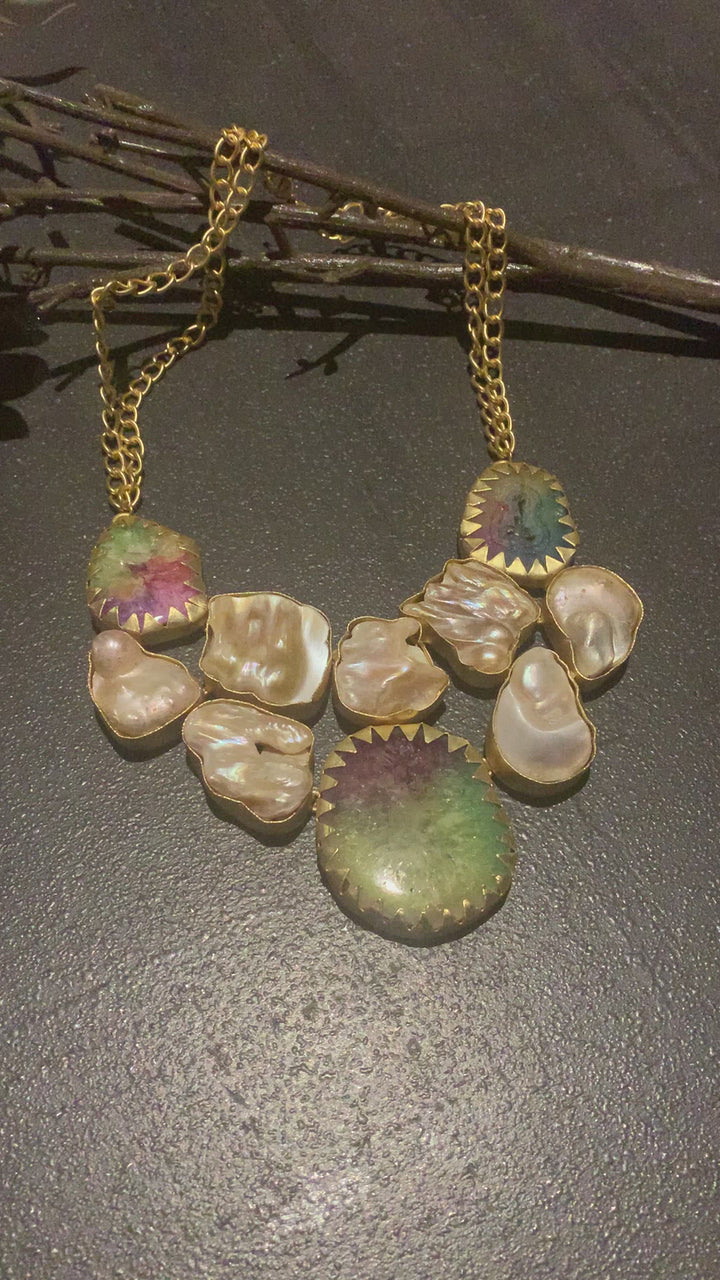 Statement Baroque Pearl Necklace