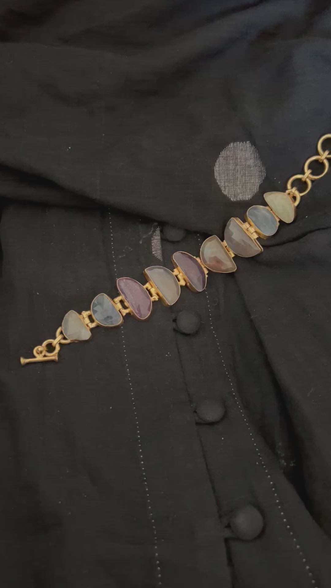 Multicolored Sapphire Bracelet