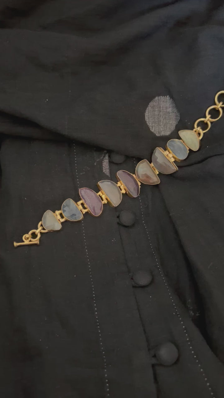 Multicolored Sapphire Bracelet