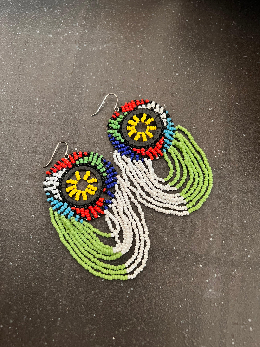 Statement Beaded Earrings - SHIVKA
