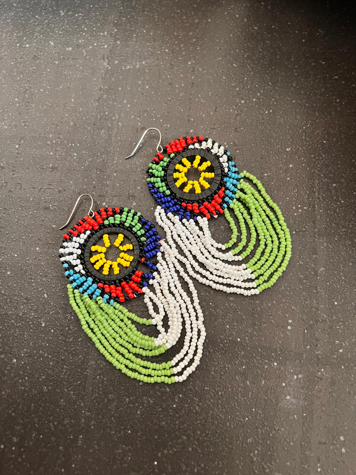 Statement Beaded Earrings - SHIVKA
