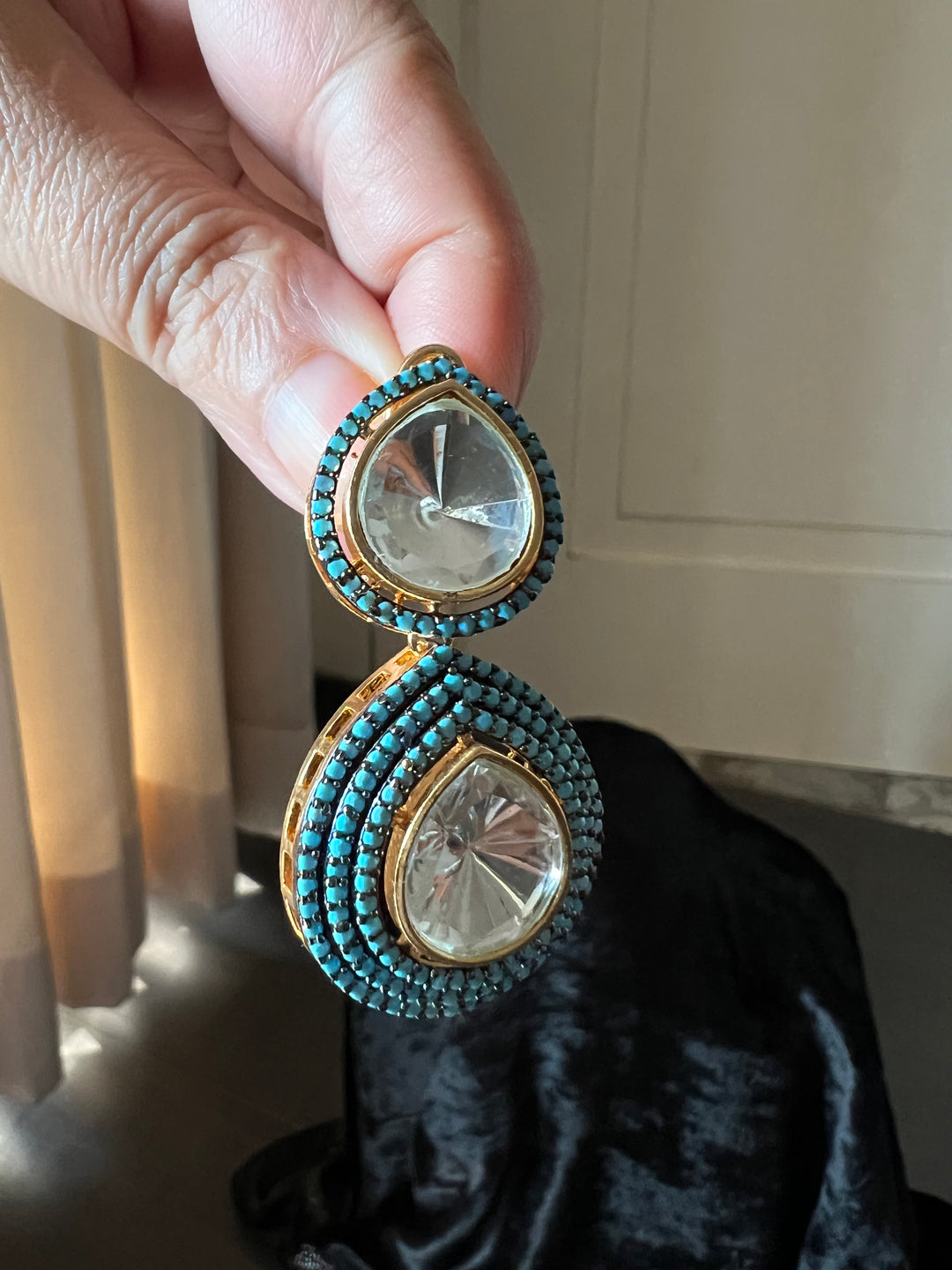 Statement Polki Earrings