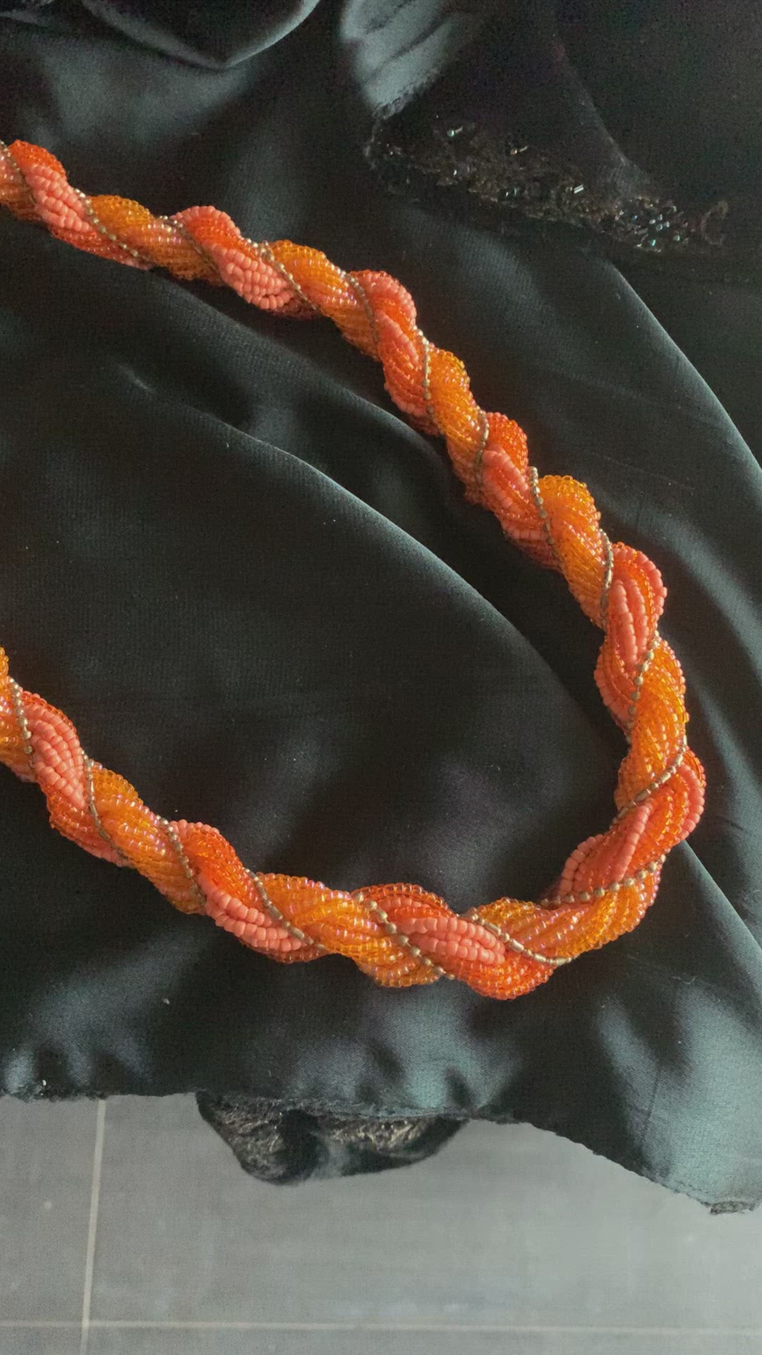 Saffron Beaded Necklace