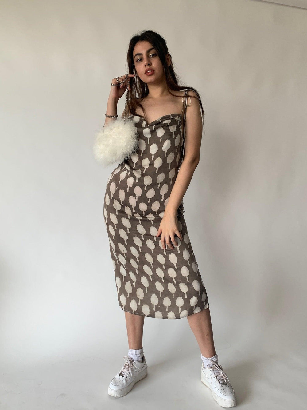 String Tie Long Dress - SHIVKA
