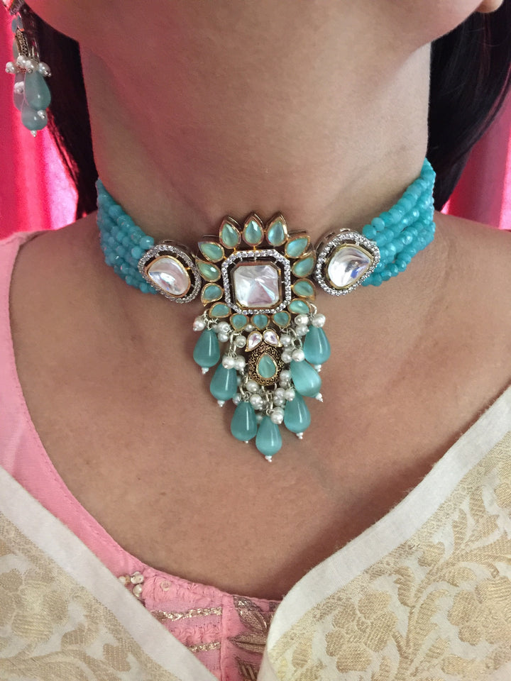 Victorian Choker with Earrings