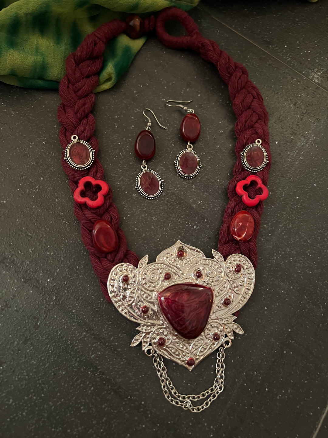 Fusion Necklace with Earrings