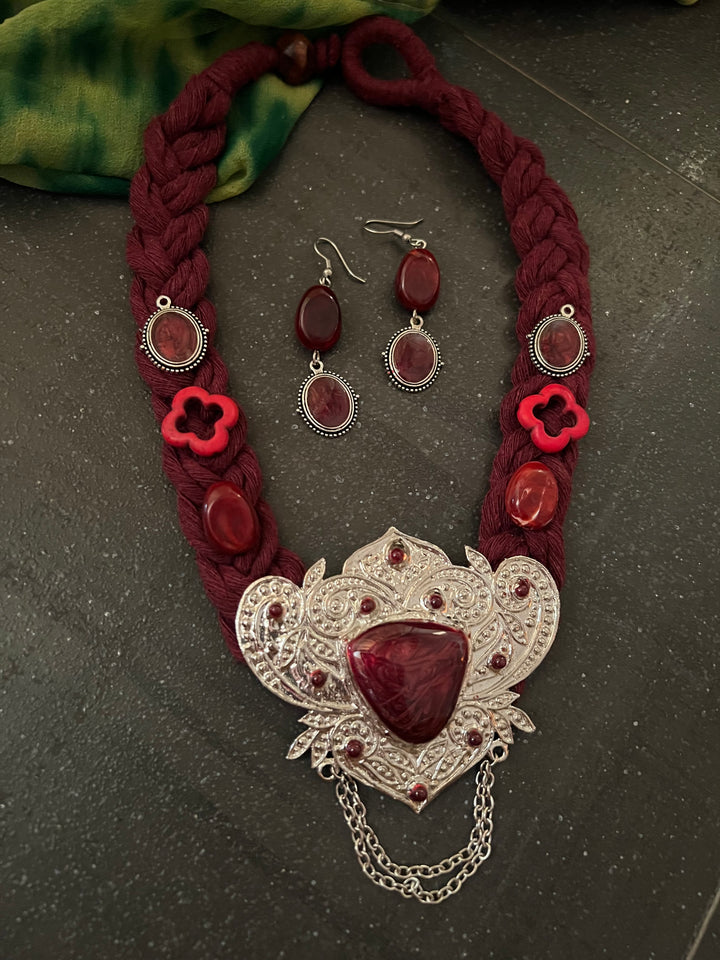 Fusion Necklace with Earrings