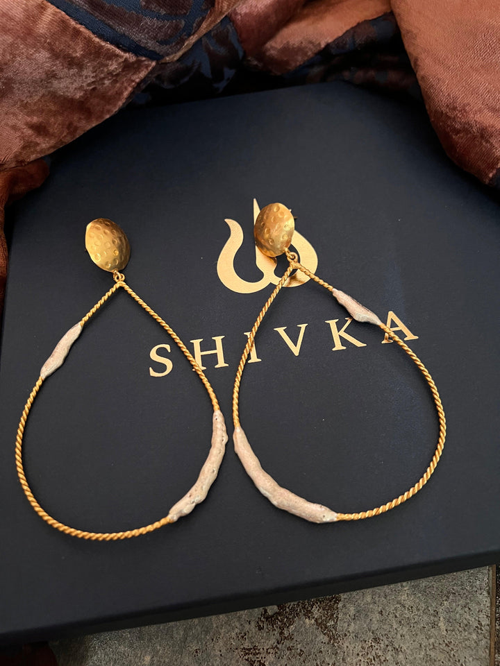 Statement Designer Long Danglers - SHIVKA