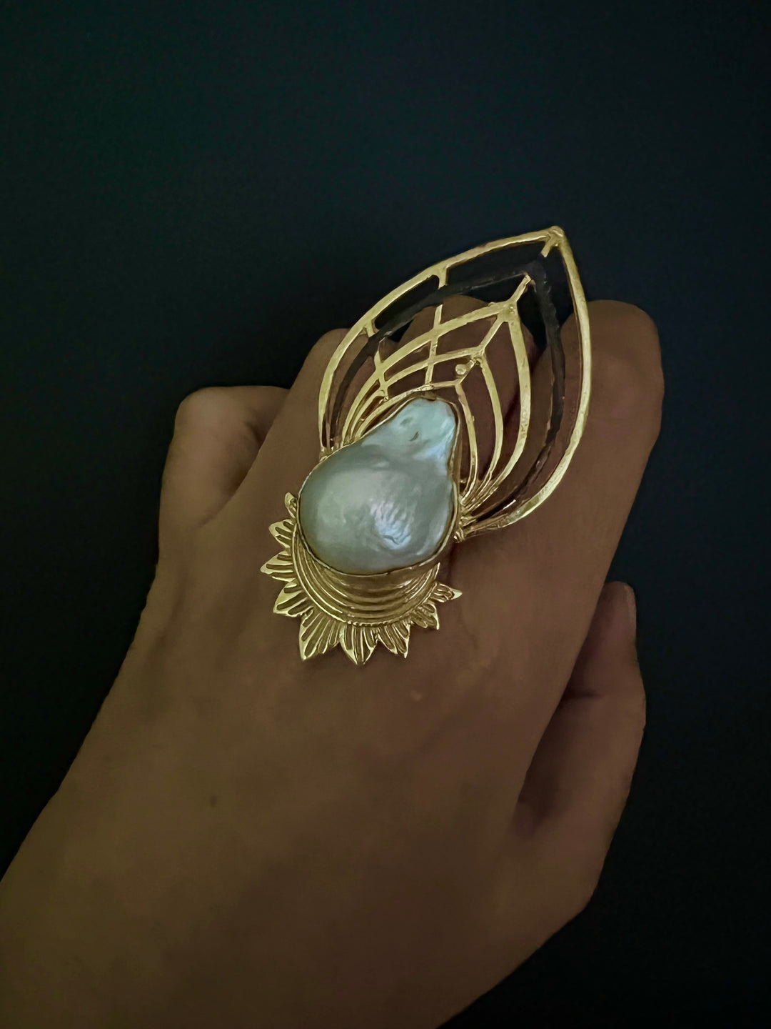 Bold Baroque Egyptian Ring