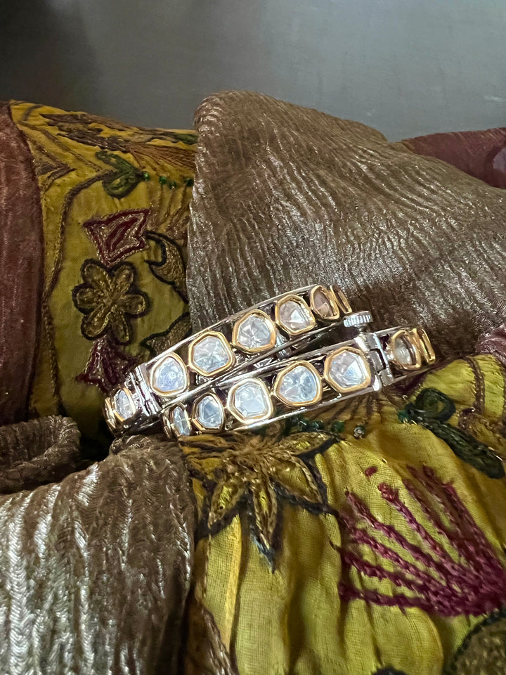 Uncut Polki Kundan Bangles