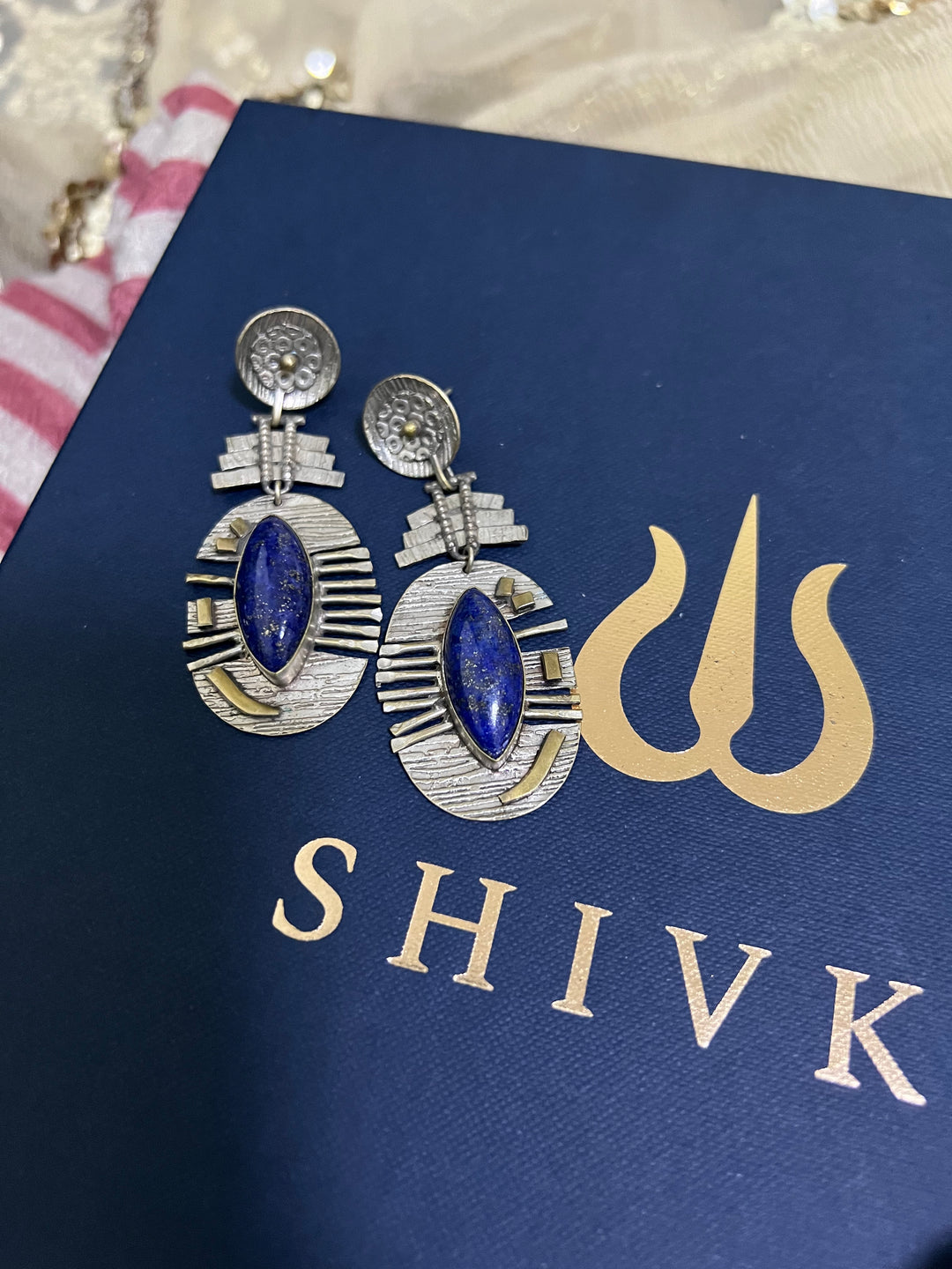 Vintage Lapis Lazuli Earrings