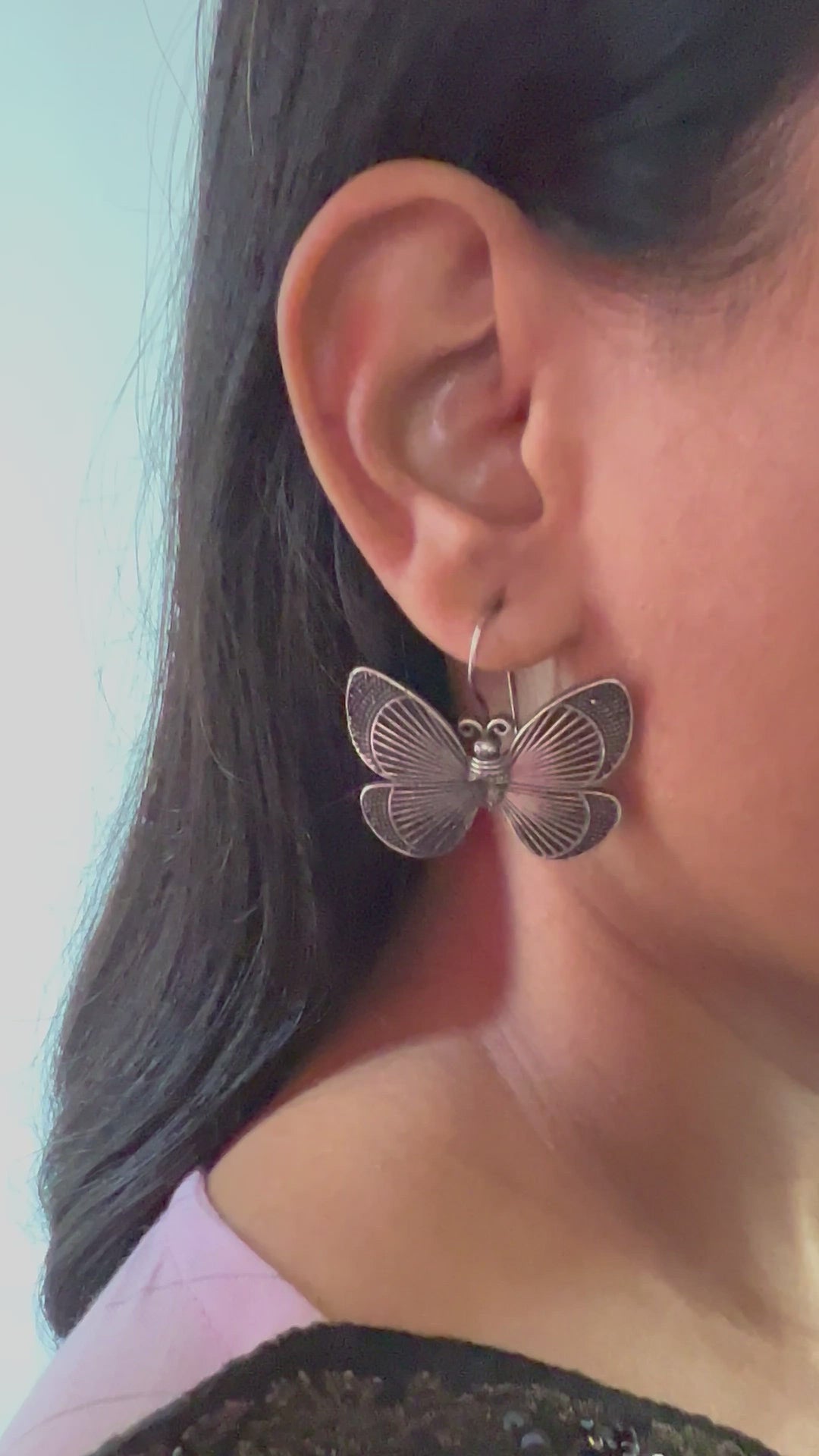 Vintage Butterfly Earrings