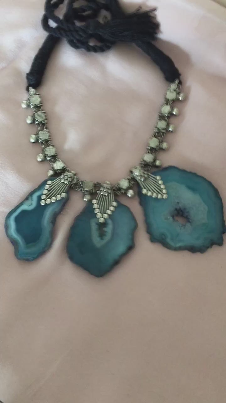 Trendy Raw Stones Necklace