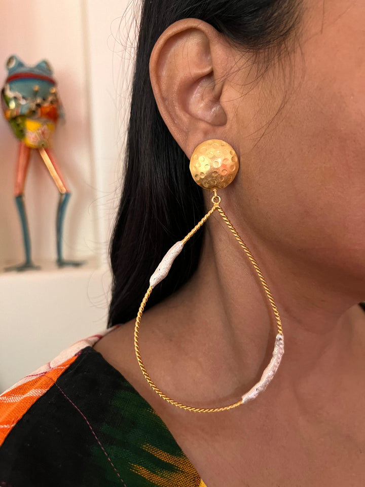 Statement Designer Long Danglers - SHIVKA