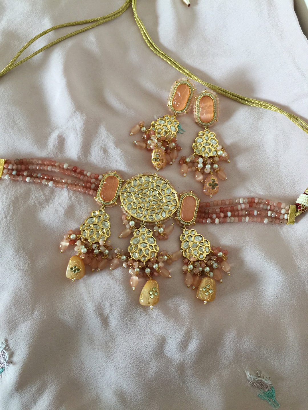 High Quality Kundan Choker with Statement Earrings