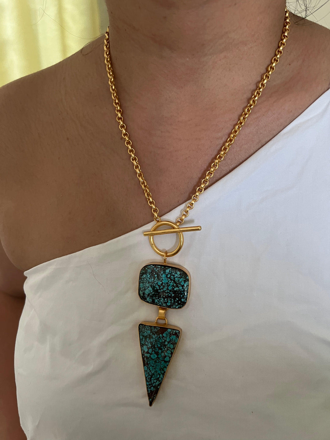 Statement Turquoise Necklace - SHIVKA