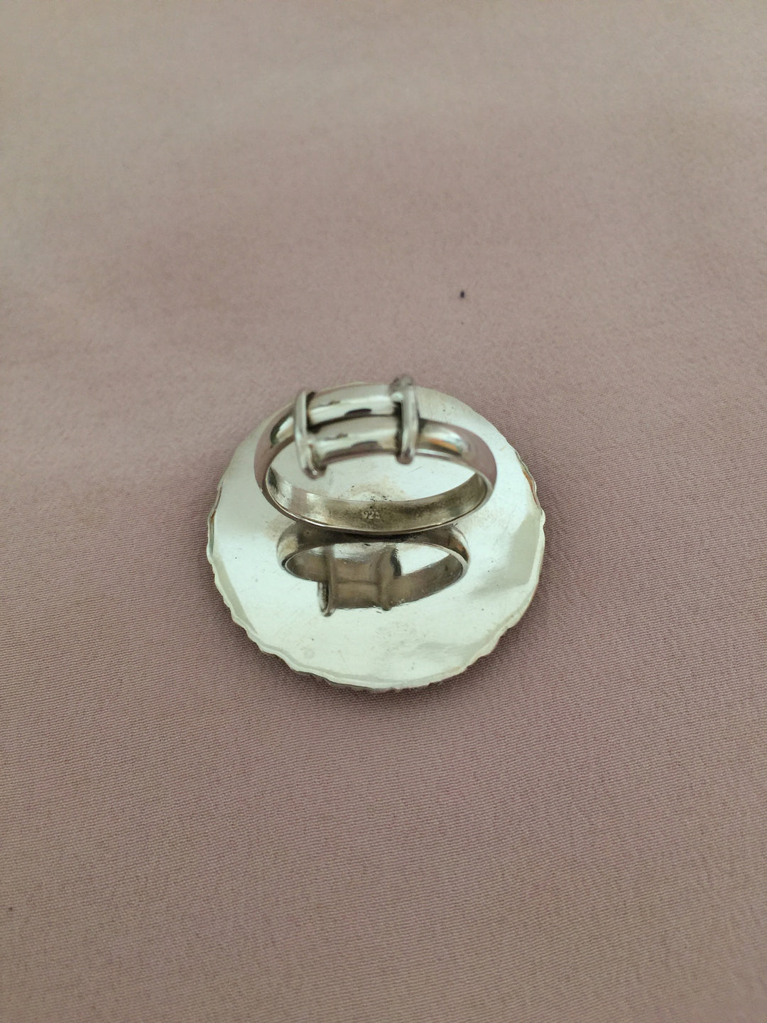 Hand-painted Pure 925 Silver Ring