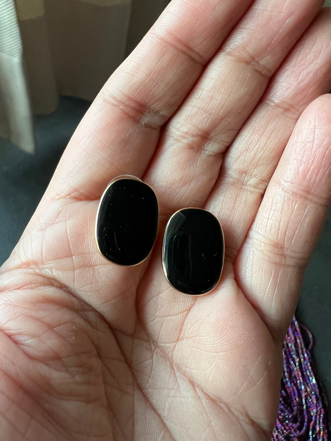 Beaded Necklace with Studs