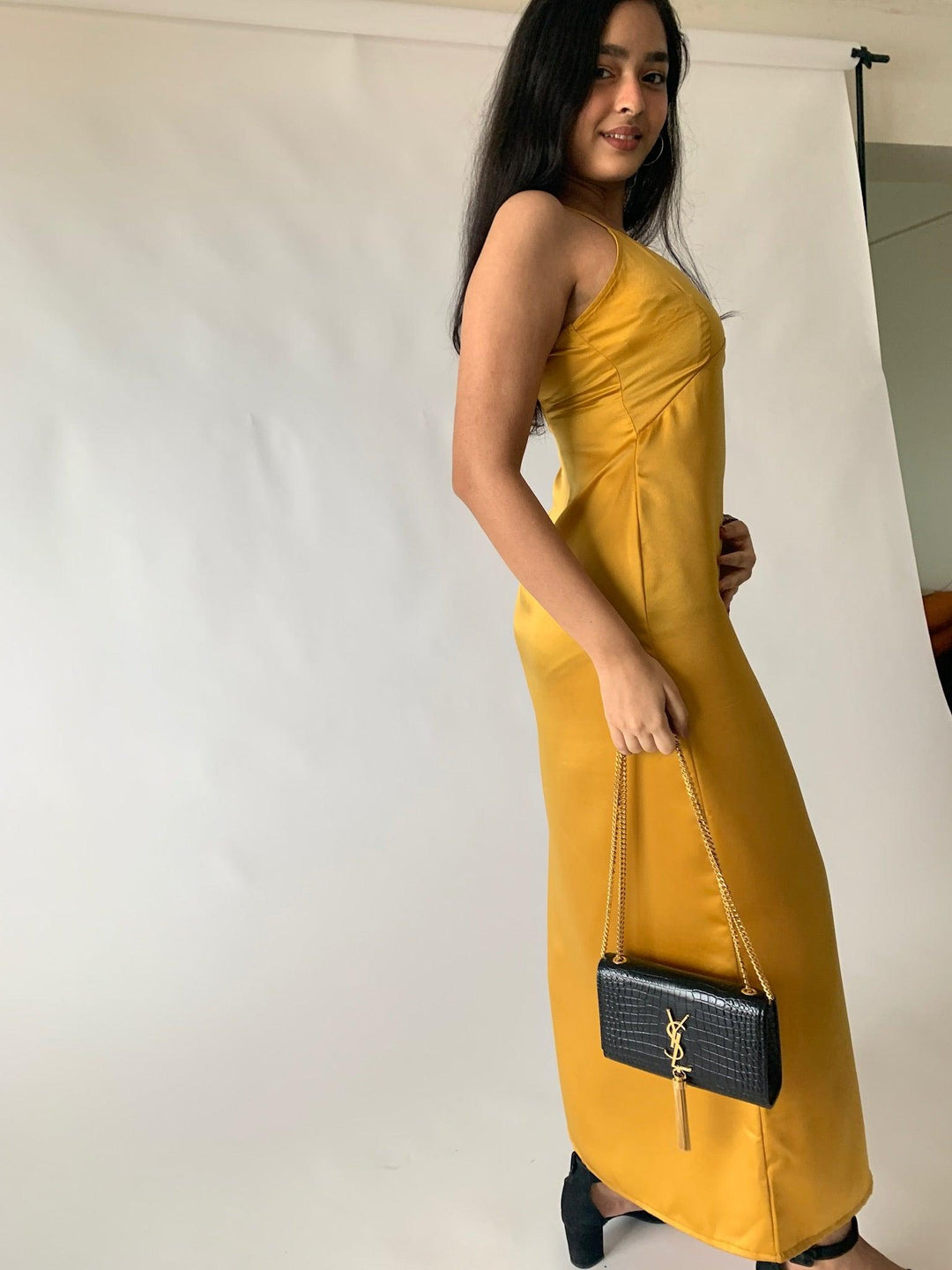 Milano Satin Maxi Dress - SHIVKA