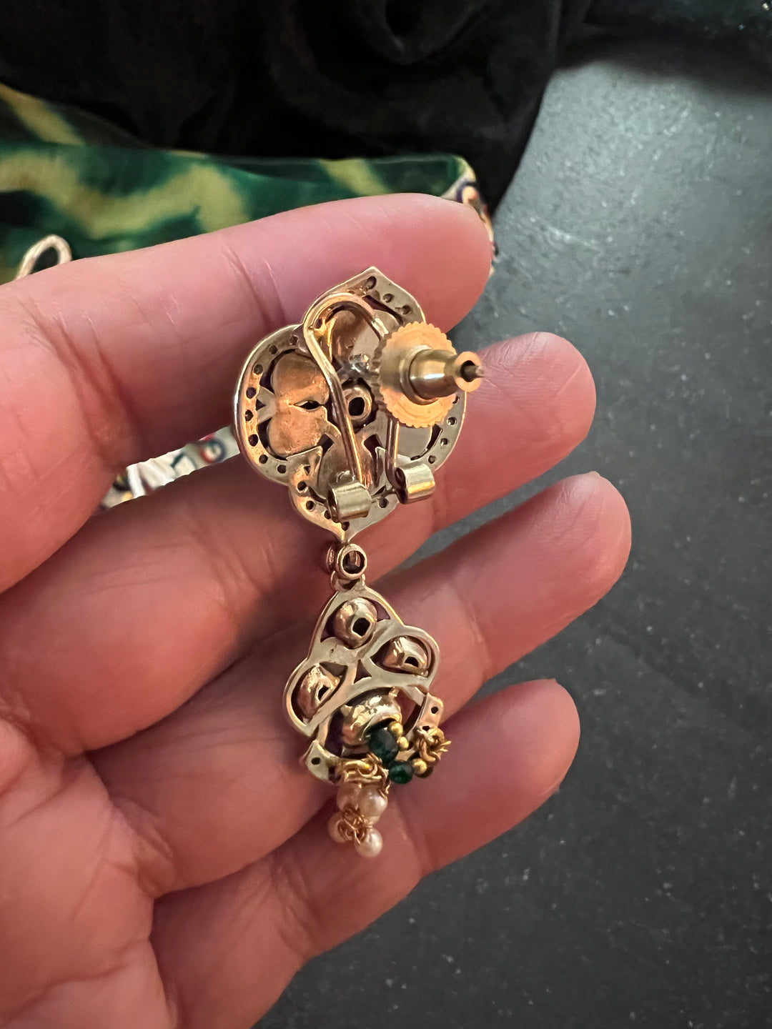 Pearls Choker with Statement Earrings