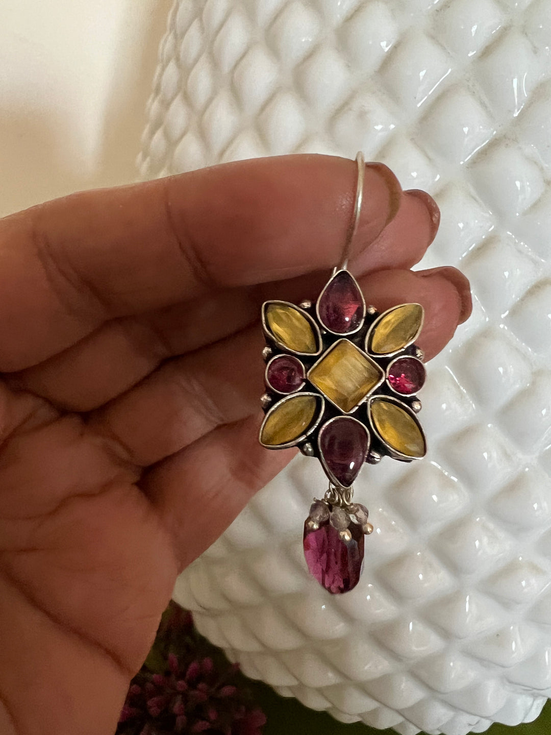 Pink Hydro Drop Earrings