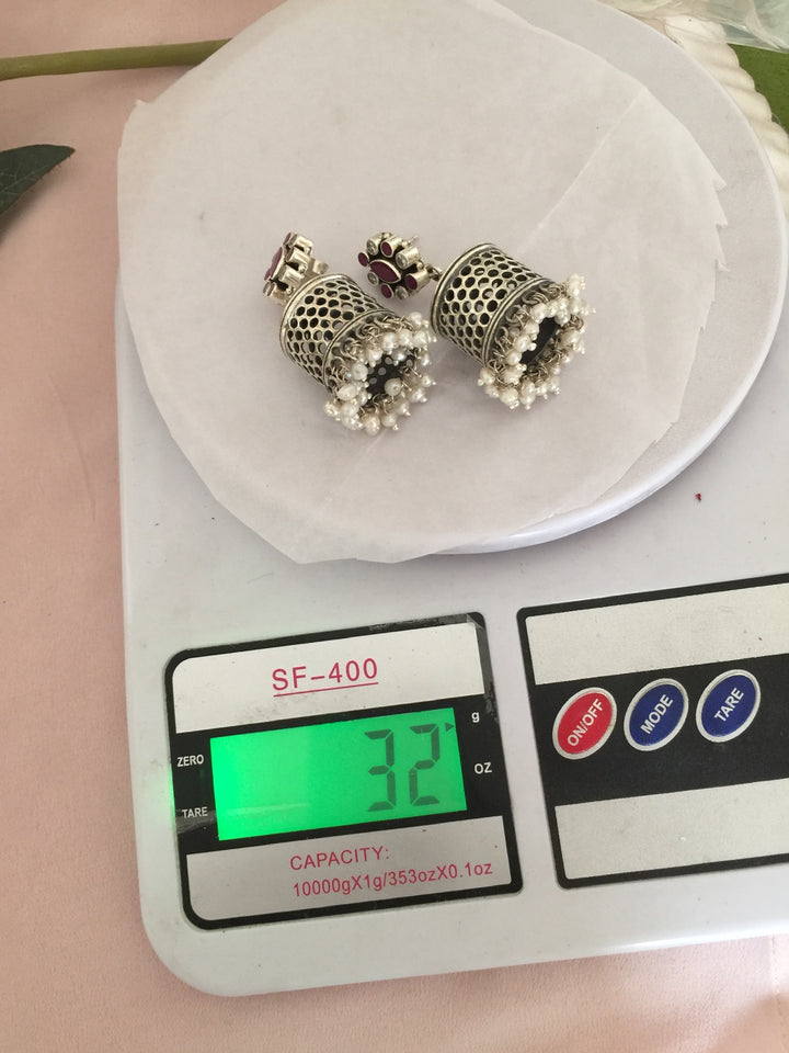 Scintillating Pure Silver 925 Earrings