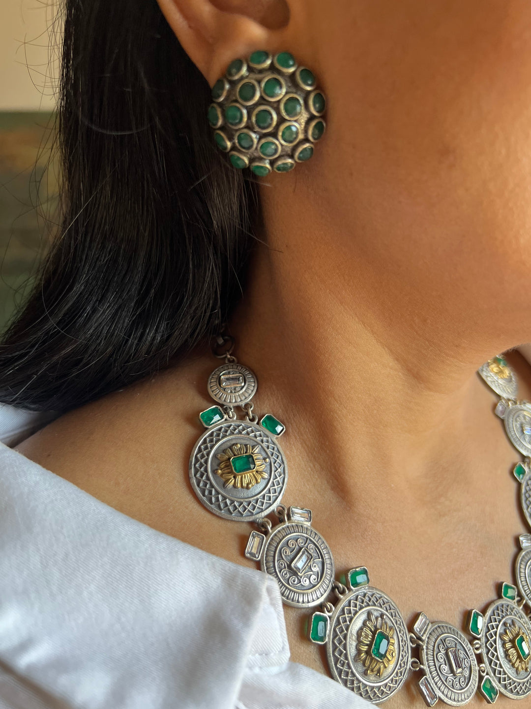 Fusion Necklace with Earrings