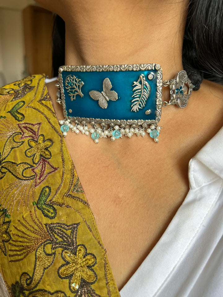 Antique Enamelled Choker