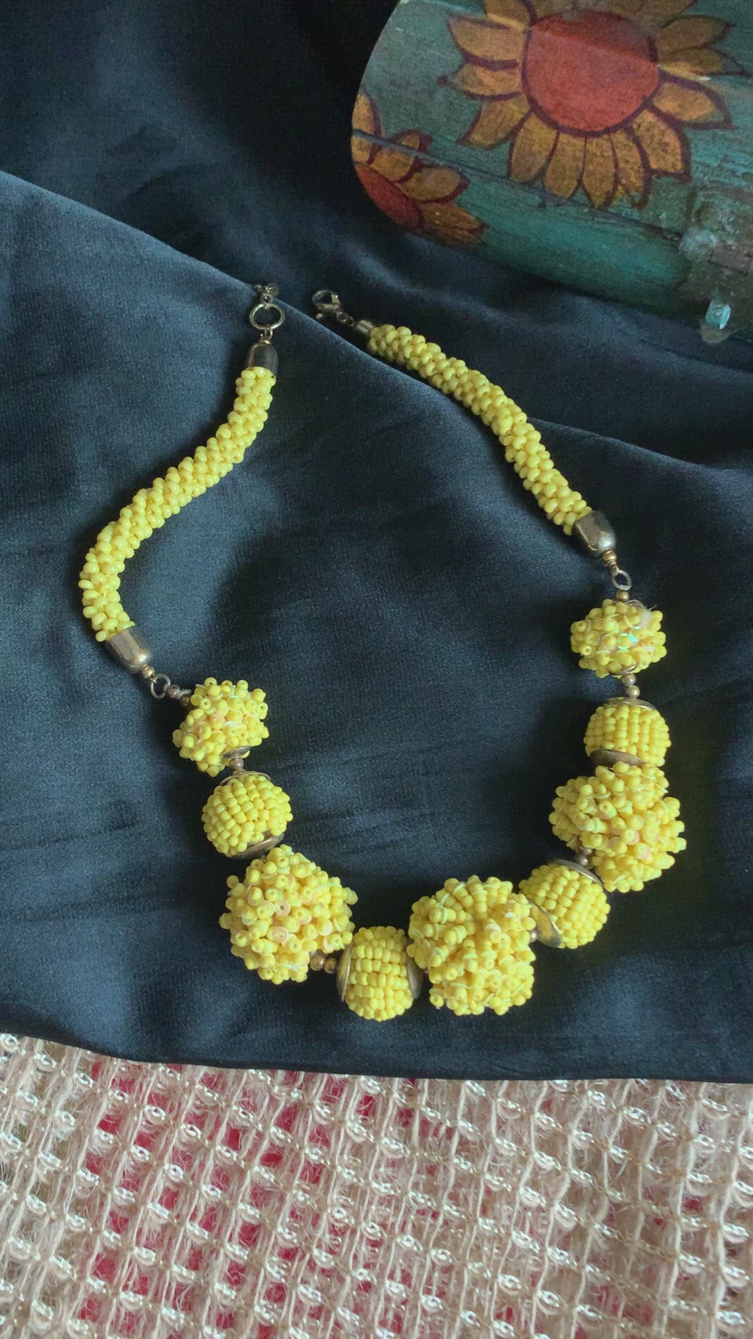 Marigold Beaded Necklace